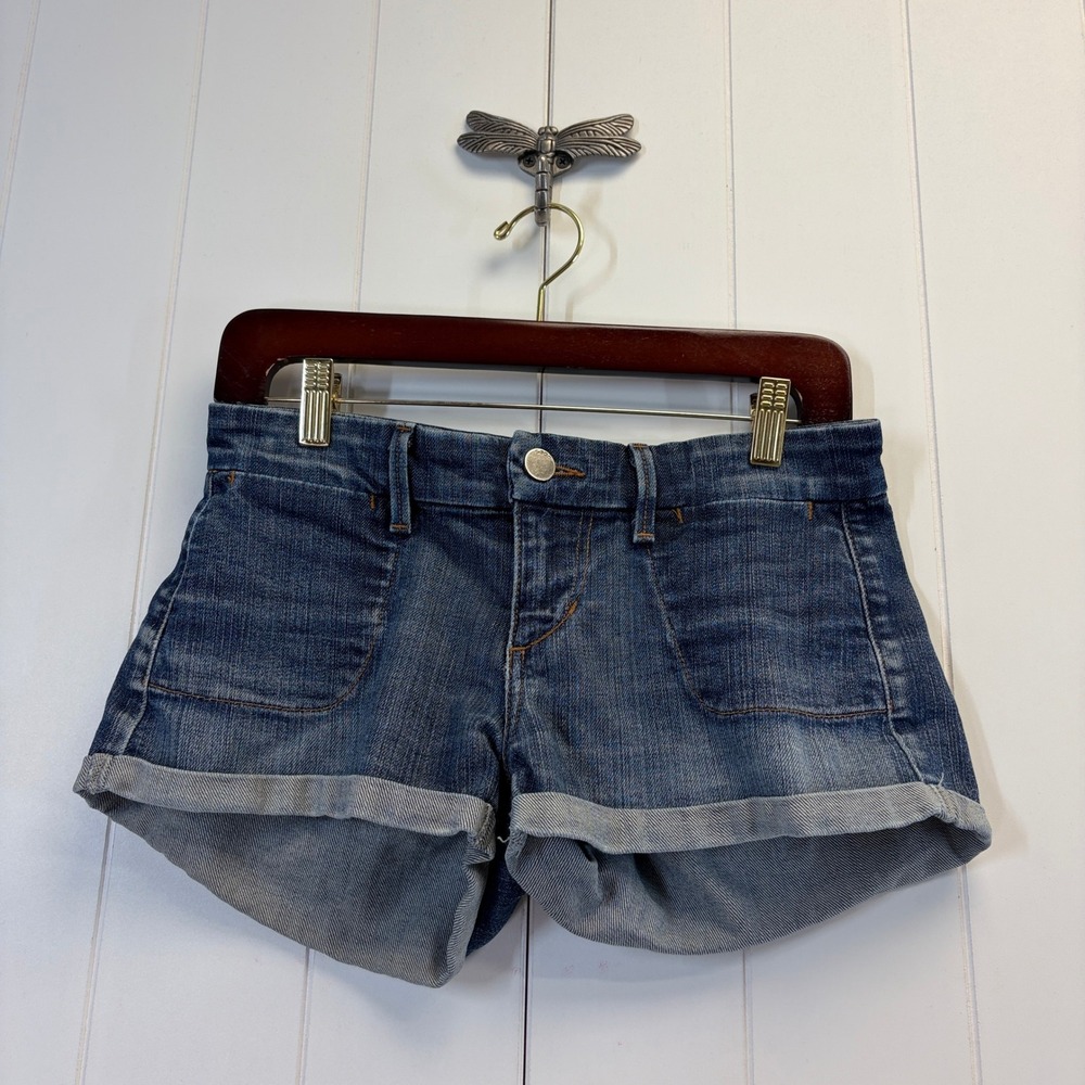 Joes Y2K Low Rise Denim Jean Shorts Womens Size 25 Summer Festival Boho Western